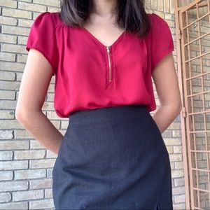 Maroon/Red blouse